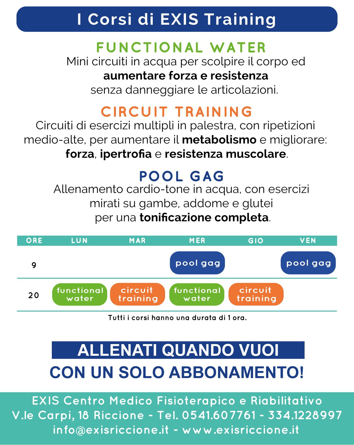 EXIS TRAINING CORSI BOX